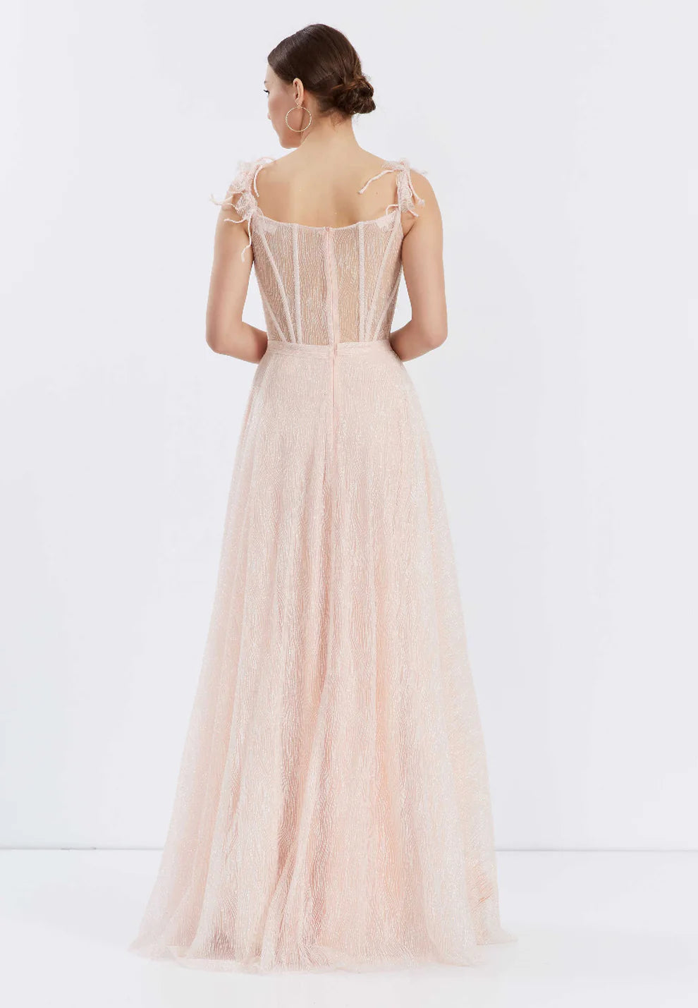 Sleeveless Maxi Chiffon A - Line Regular Prom Dress-SS0025