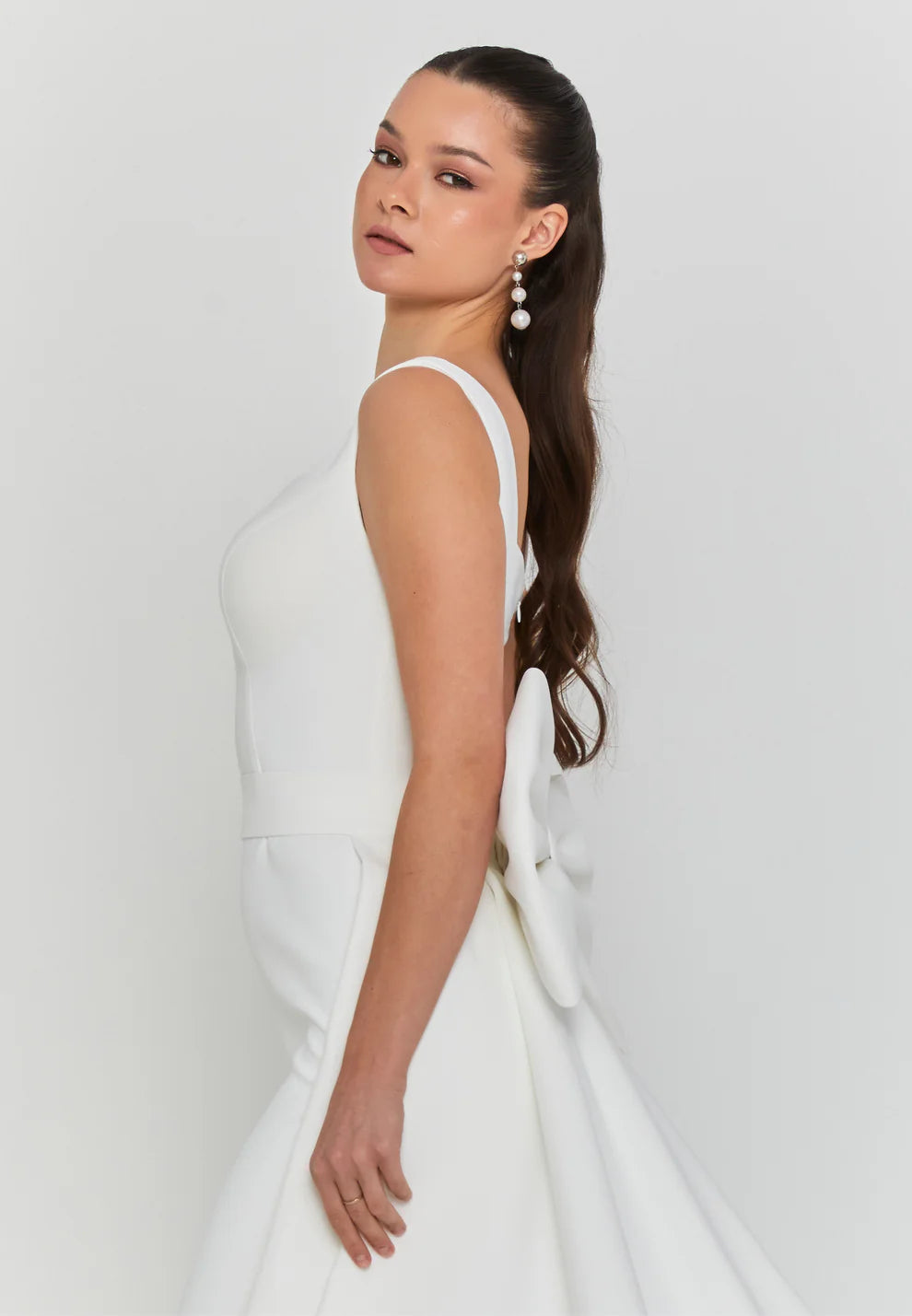 Sleeveless Maxi Viscose Regular Wedding Dress- Wd003