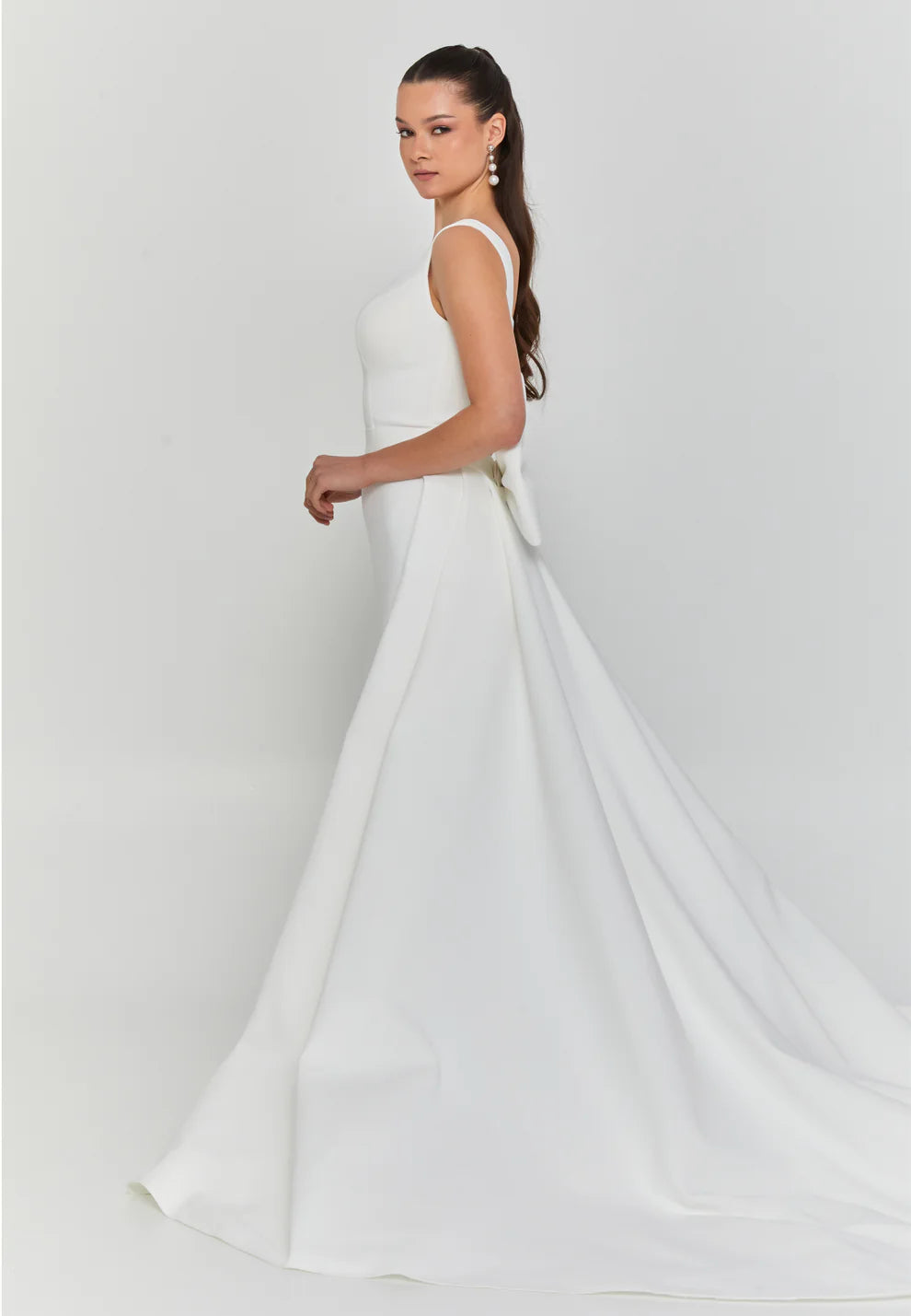 Sleeveless Maxi Viscose Regular Wedding Dress- Wd003