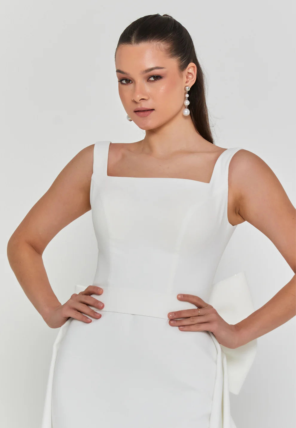 Sleeveless Maxi Viscose Regular Wedding Dress- Wd003