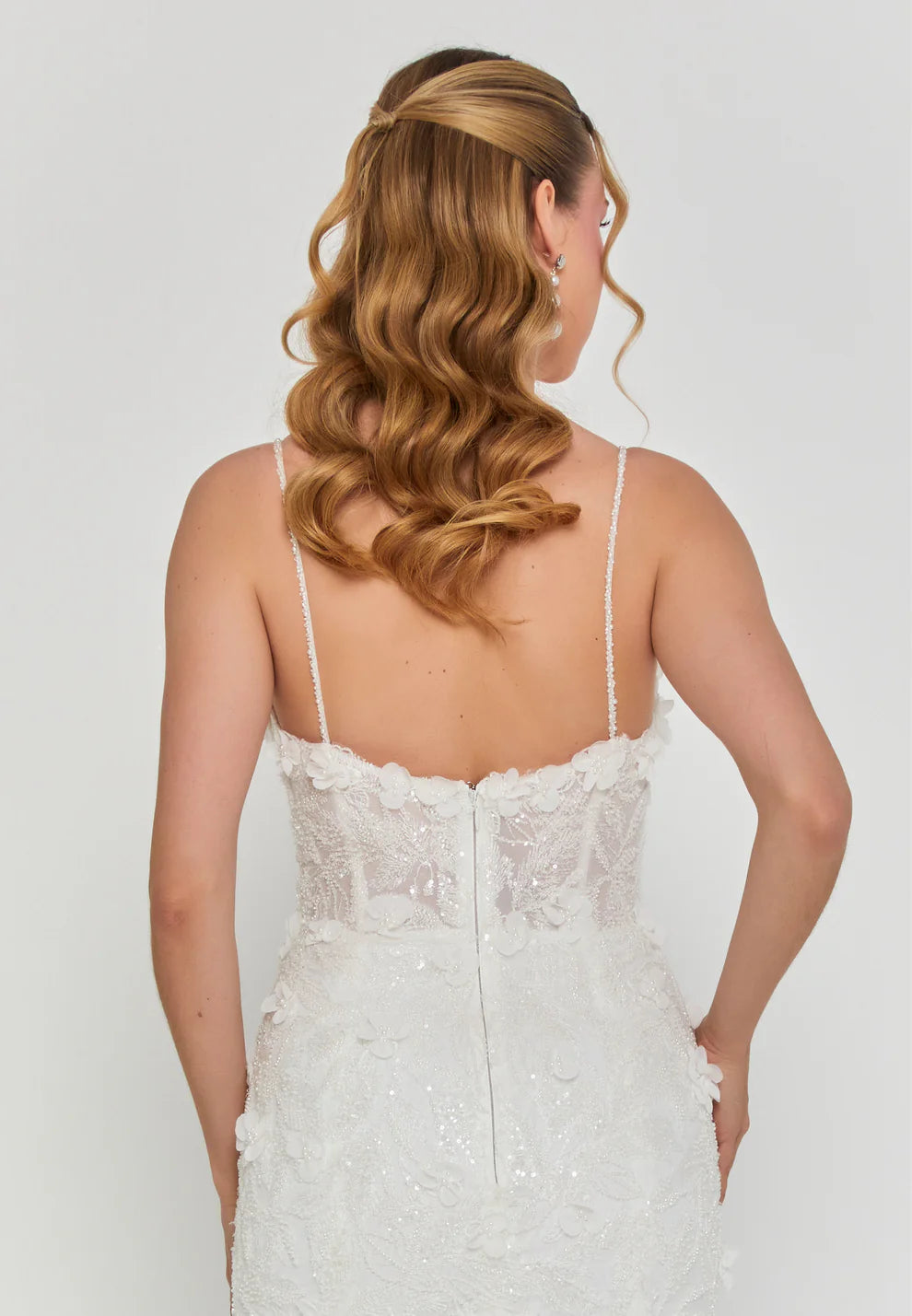 Sleeveless Maxi Tulle Regular Wedding Dress - Wd001