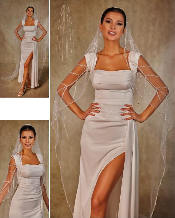 Lace Edge Bridal Veil.25