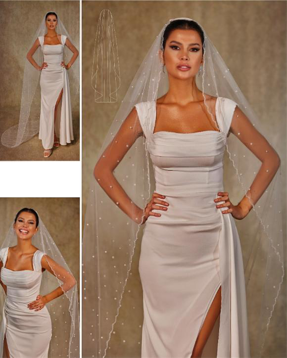 Lace Edge Bridal Veil.27