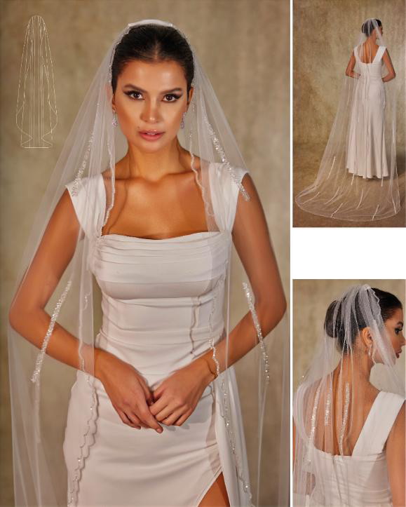 Lace Edge Bridal Veil.28