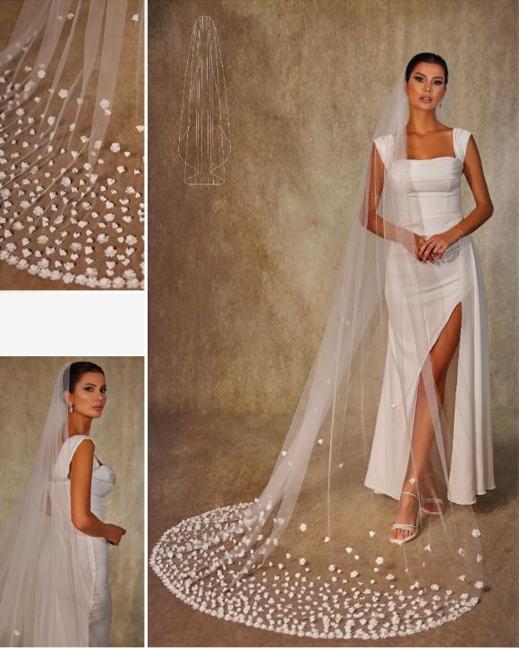 Lace Edge Bridal Veil.4