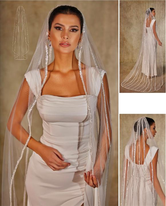 Lace Edge Bridal Veil.5