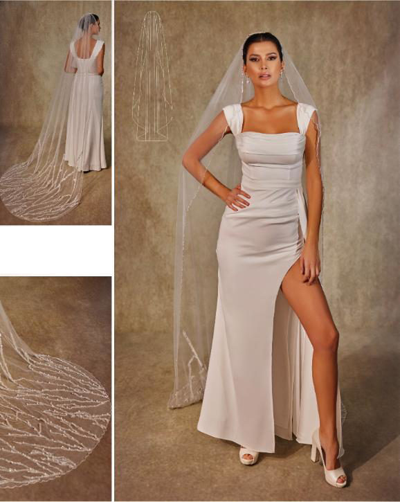 Lace Edge Bridal Veil.7