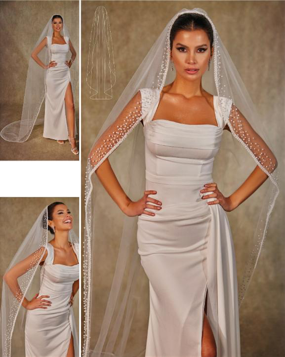 Lace Edge Bridal Veil.9